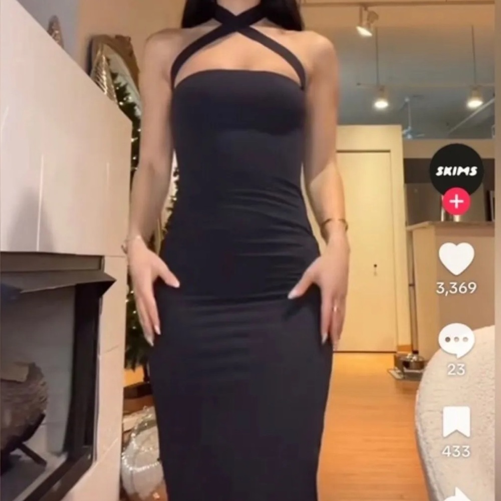 Skims fits everybody long slip dress w/ straps